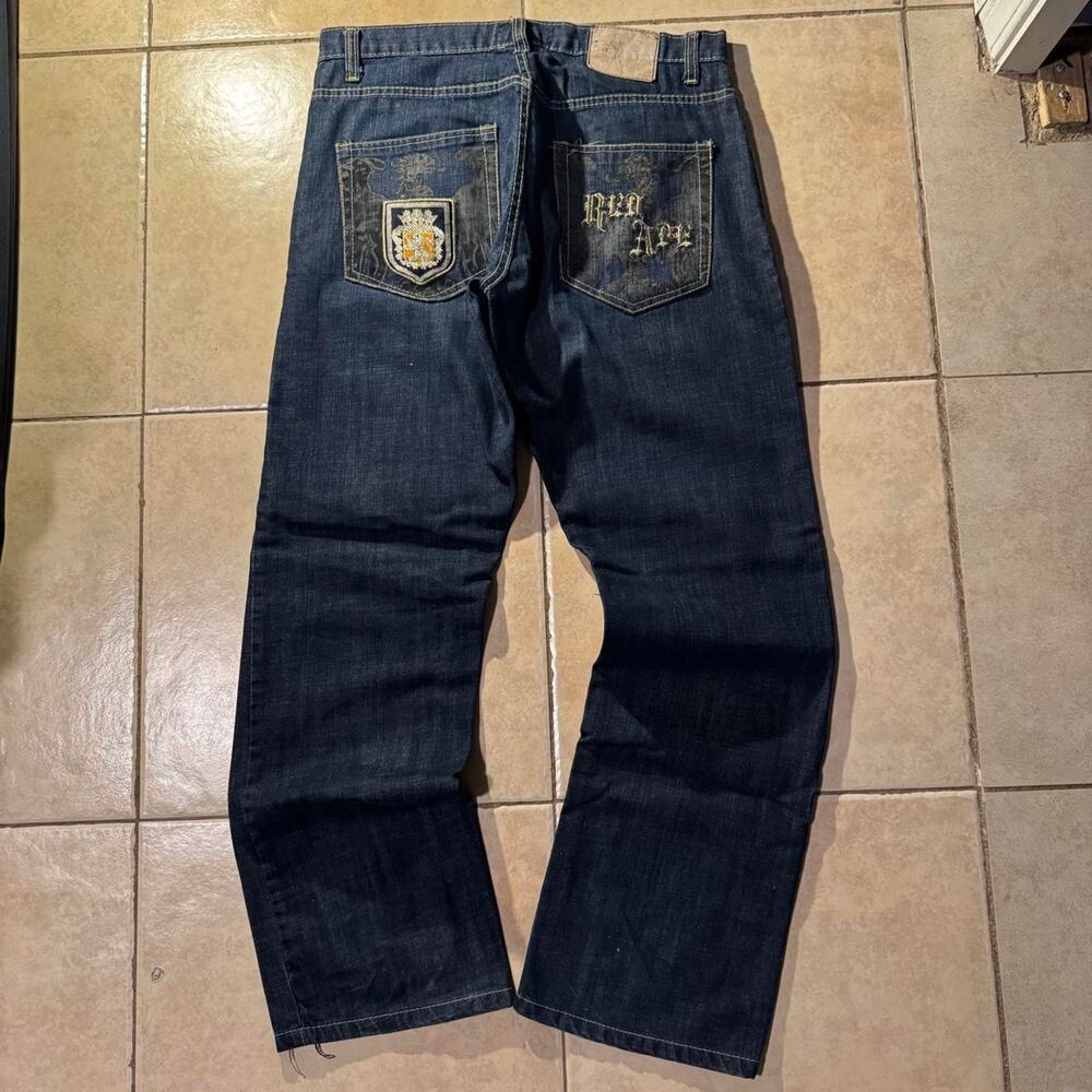 Vintage y2k rare grail red ape dark wash denim jeans Size 33 in Mens